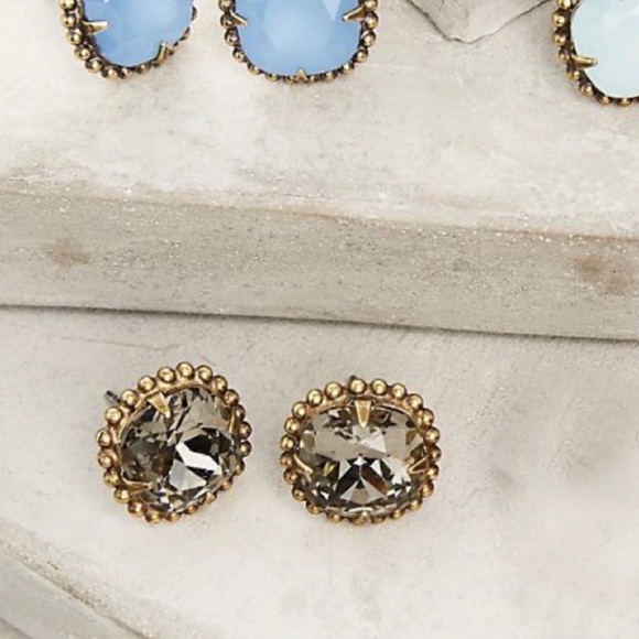 Anthropologie Sorrelli Swarovski Nolia Studs - Picture 3 of 5